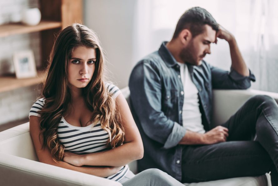 Couple at home